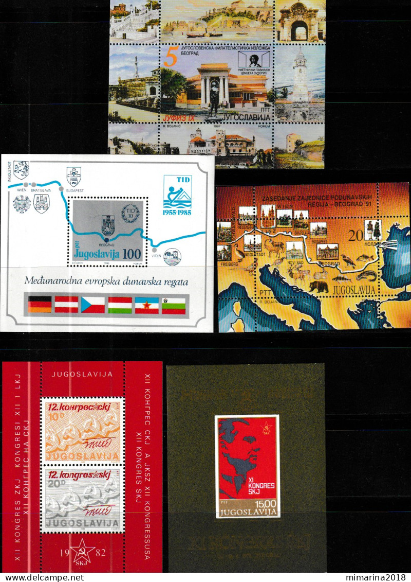 YUGOSLAVIA  MNH  "5 SHEETS" - Other & Unclassified
