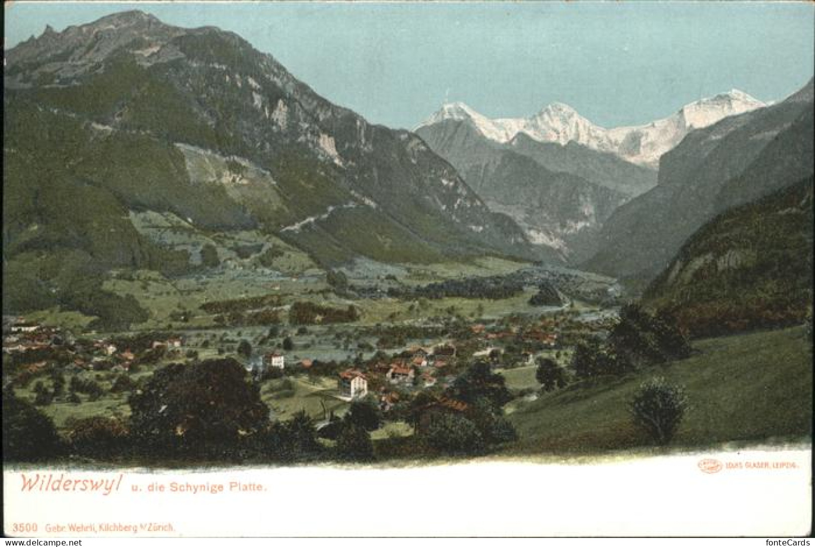 11383626 Wilderswyl BE Panorama Mit Schynige Platte Interlaken - Sonstige & Ohne Zuordnung