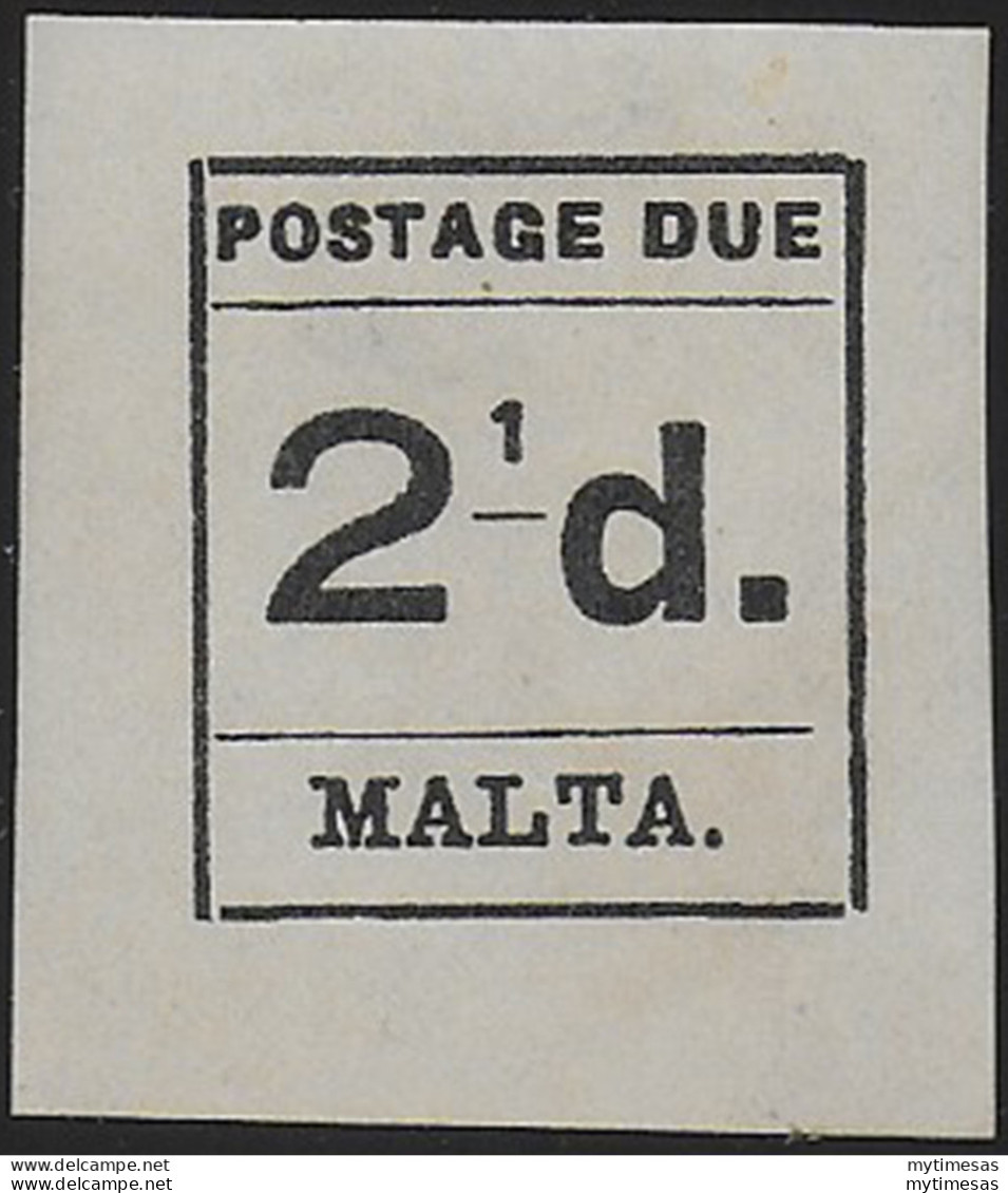 1925 Malta Tax Stanp 2½d, "2" Omitted MNH SG N. D5a - Other & Unclassified