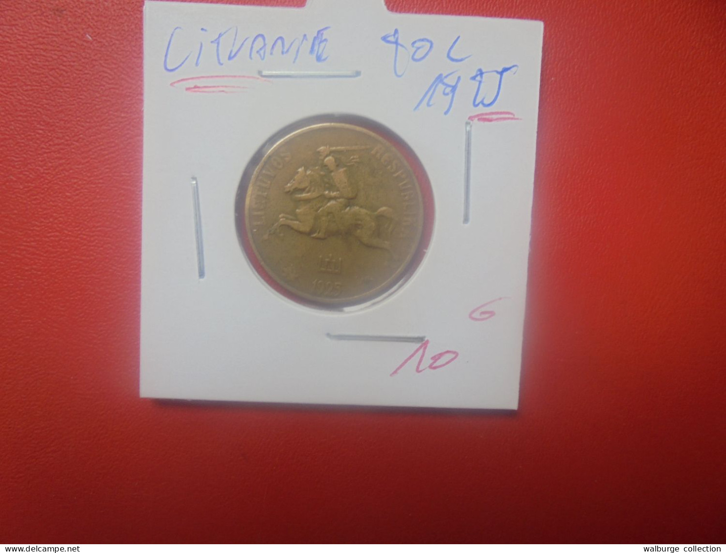 LITUANIE 20 CENT 1925 (A.3) - Lituanie