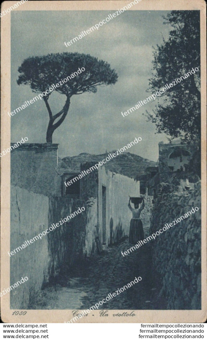 At658 Cartolina  Capri Un Viottolo Provincia Di Napoli - Napoli (Napels)