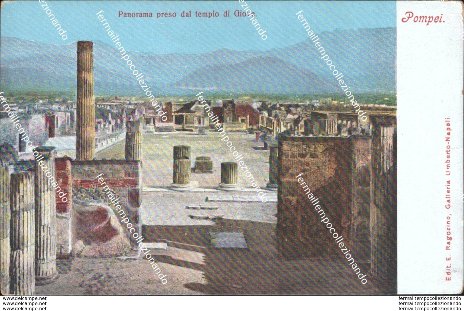 At89 Cartolina Pompei Scavi Inizio 900 Provincia Di Napoli - Napoli (Napels)