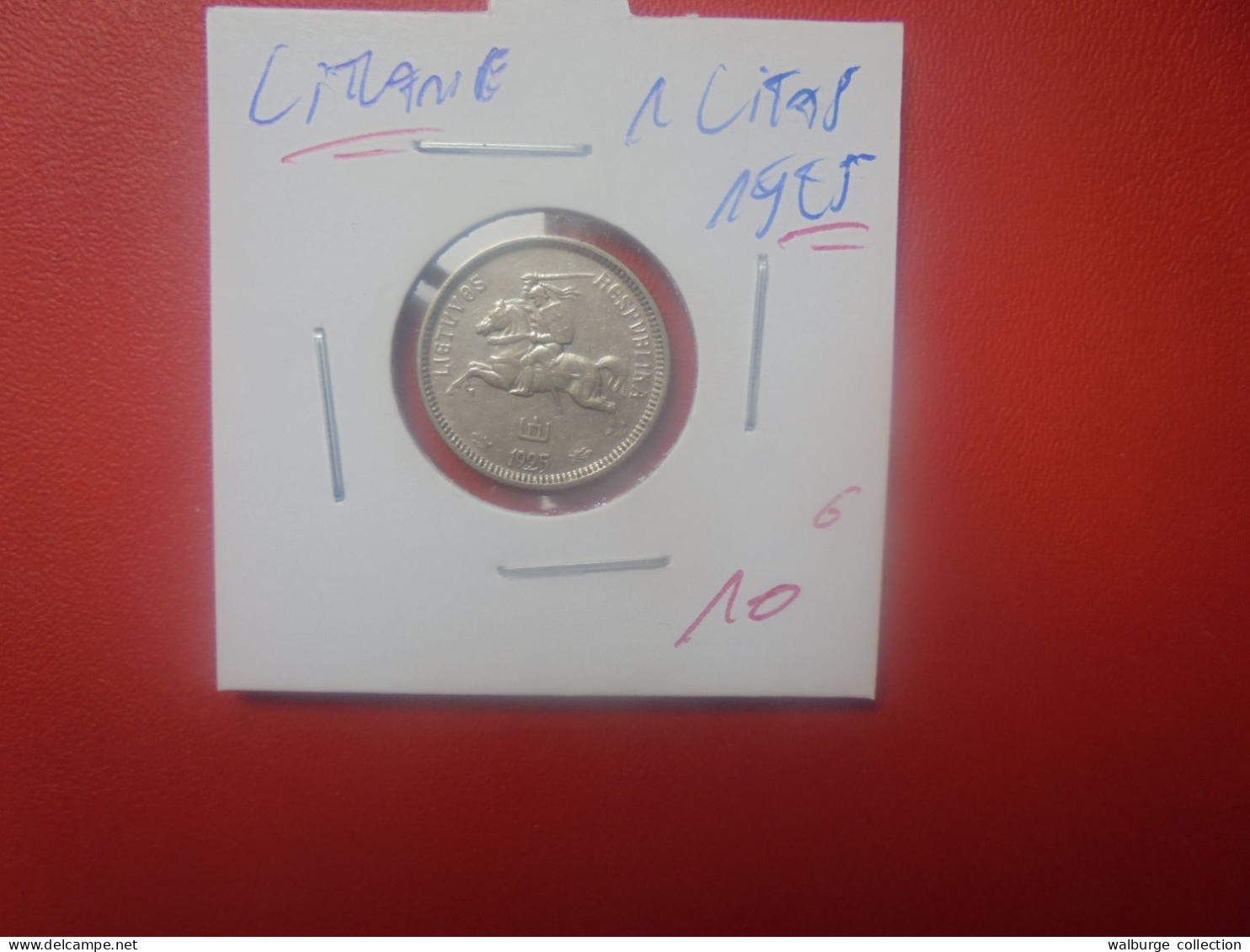 LITUANIE 1 LITAS 1925 ARGENT (A.3) - Lituanie