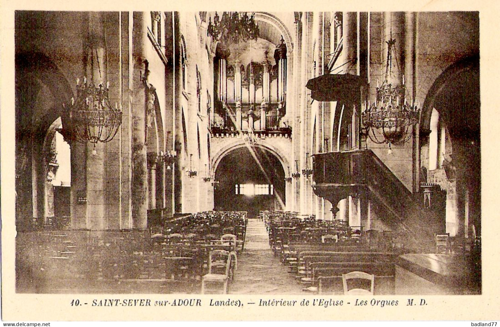 40 - SAINT-SEVER-SUR-ADOUR - Intérieur De L'Eglise - Saint Sever