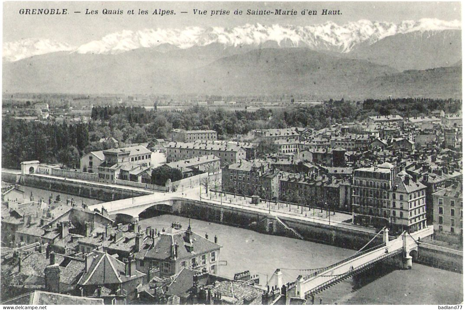 38 - GRENOBLE - Les Quais Et Les Alpes - Grenoble