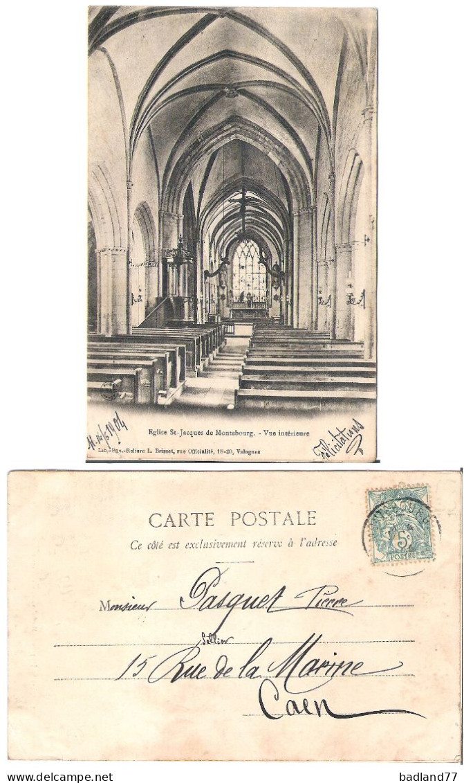 50 - Eglise St-Jacques De Montebourg - Vue Intérieure - Sonstige & Ohne Zuordnung