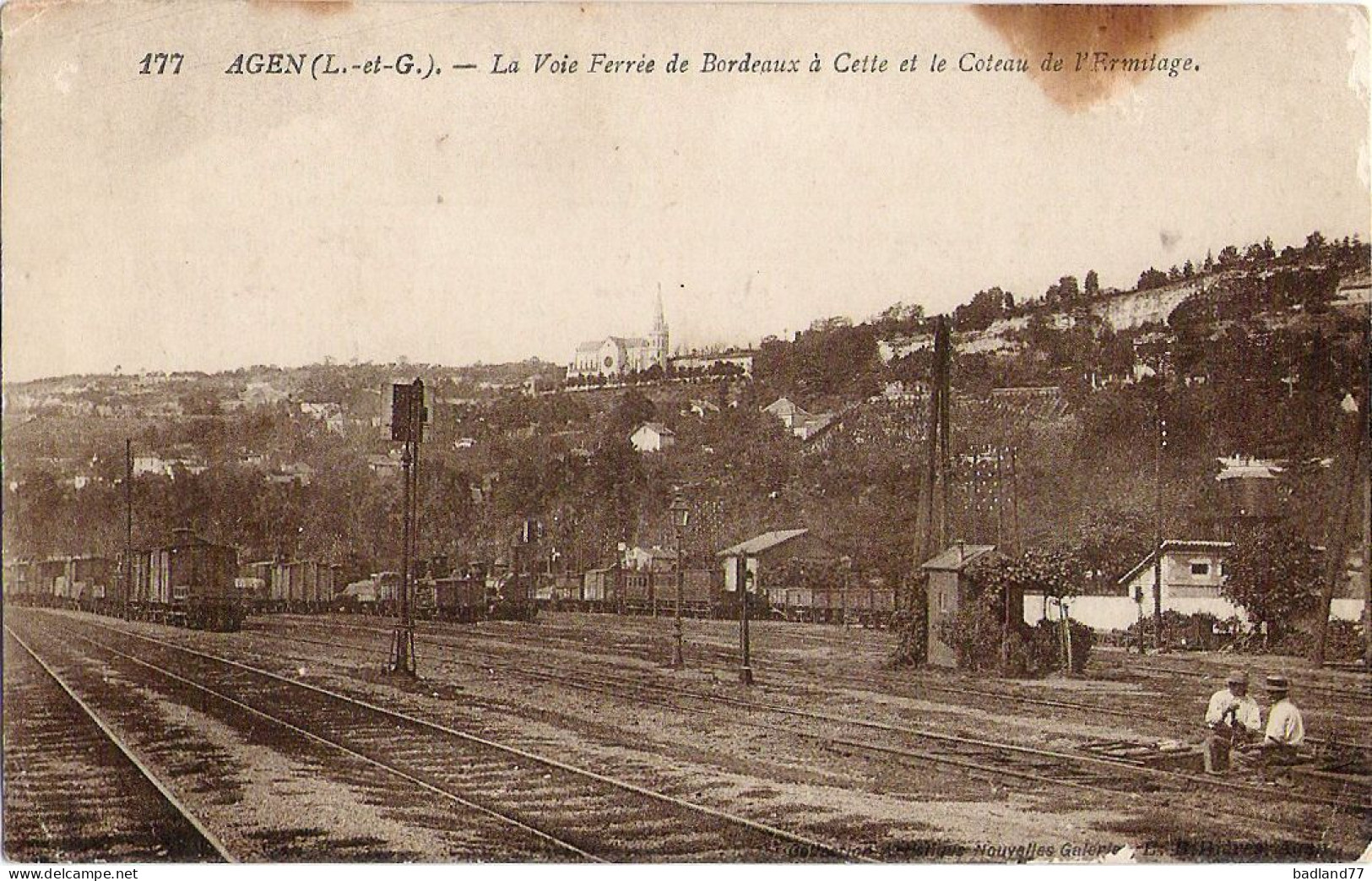 47 - AGEN - La Voie Ferrée De Bordeaux à Cette Et Coteau De L'Ermitage - Agen