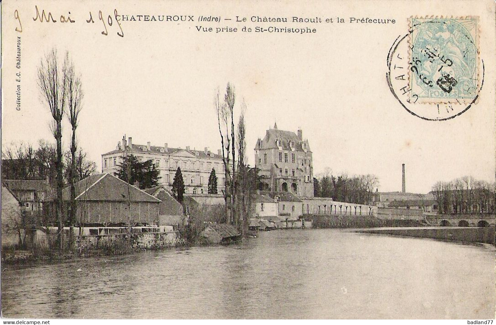 36 - CHATEAUROUX - Le Château RAoult Et La Préfecture - Lot 2 CPA - Chateauroux