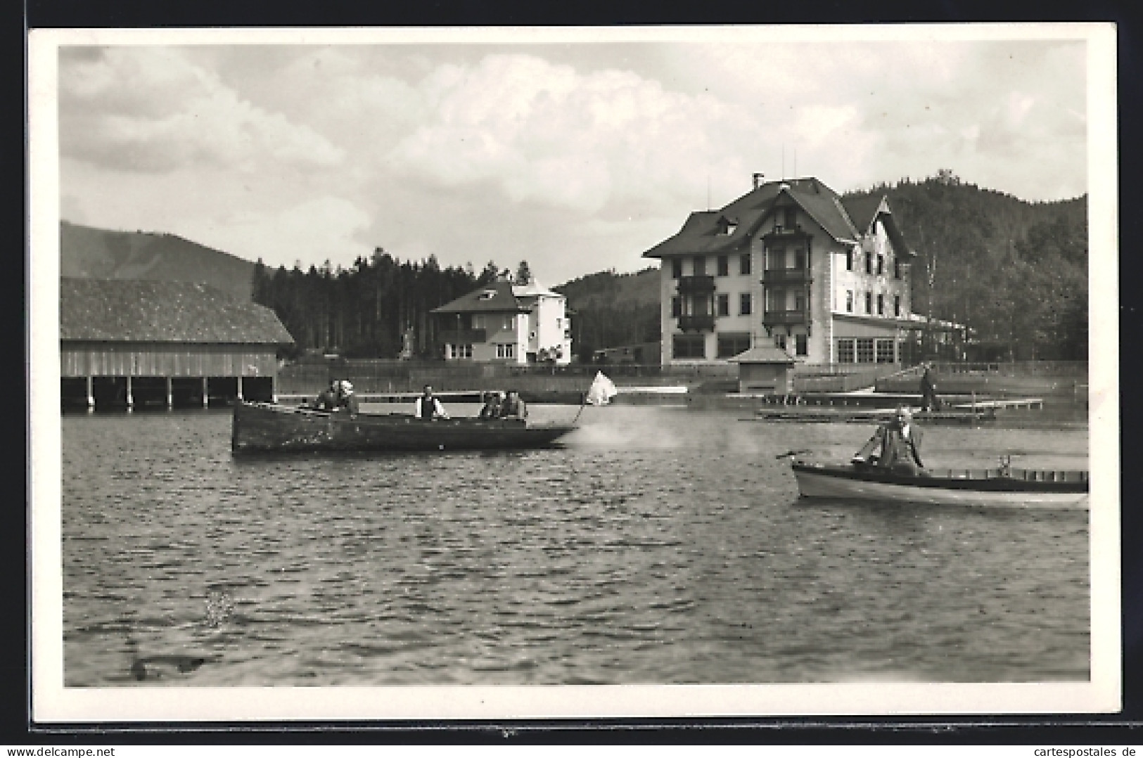 AK Mariazell, Erlaufsee Mit Hotel Herrenhaus  - Autres & Non Classés