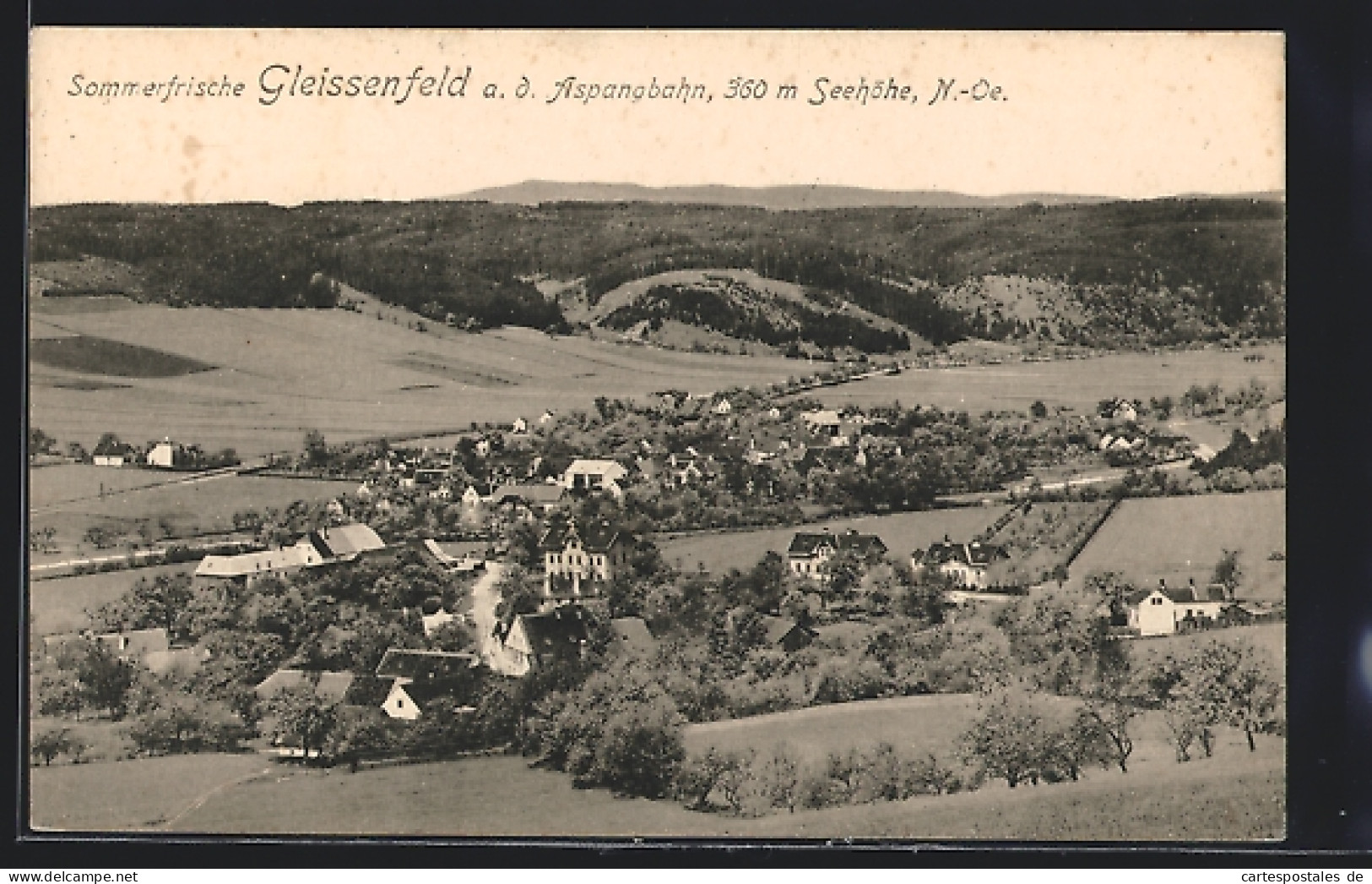 AK Gleissenfeld A.d. Aspangbahn, Panorama Aus Der Vogelschau  - Other & Unclassified