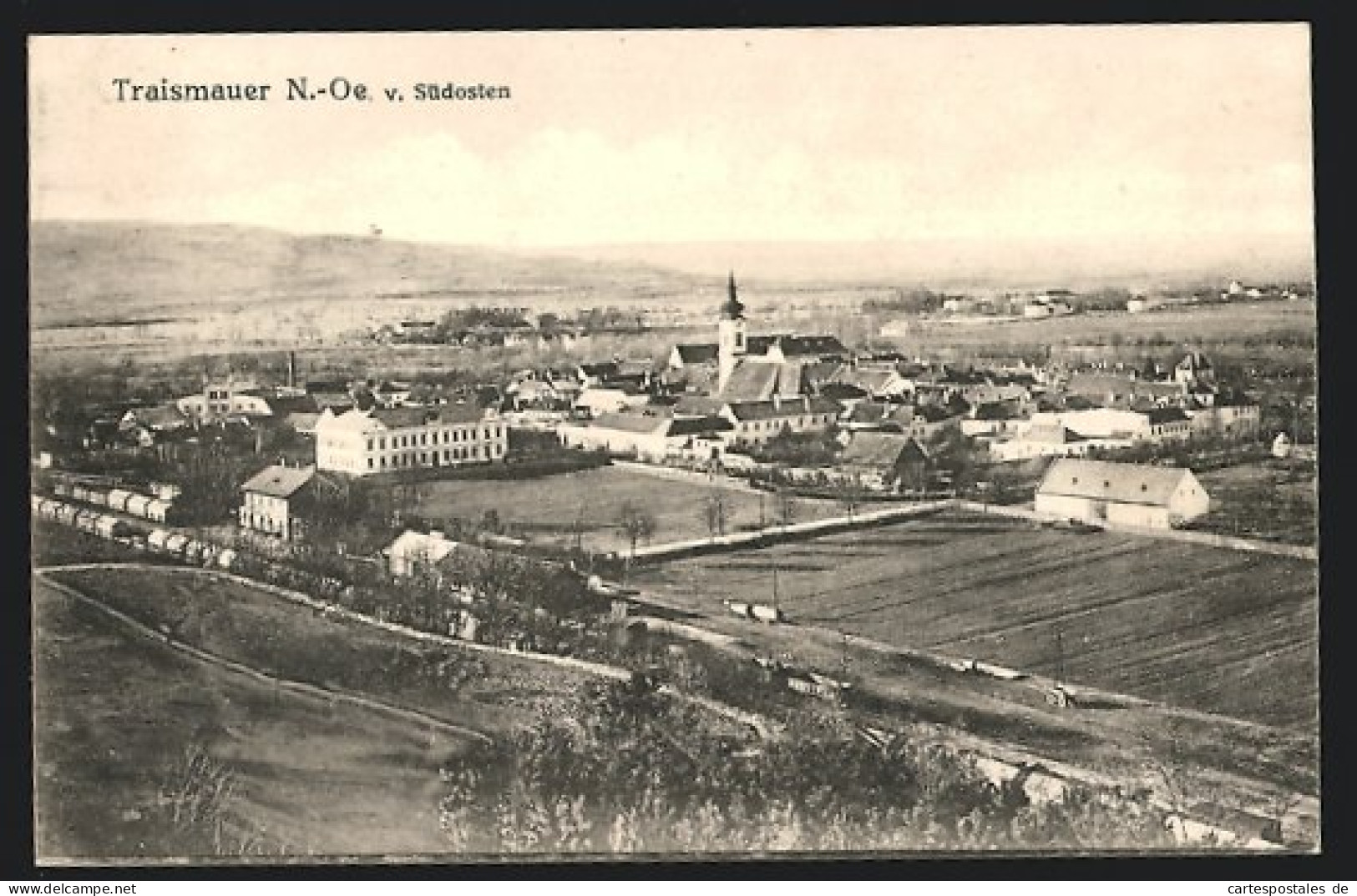 AK Traismauer /N.-Oe., Ortsansicht Von Südosten Gesehen  - Otros & Sin Clasificación