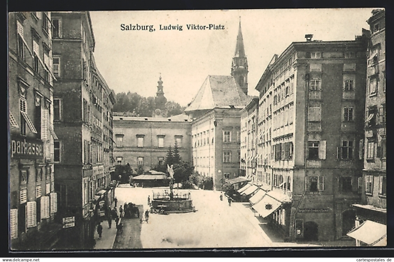 AK Salzburg, Ludwig Viktor-Platz Mit Sparkasse  - Other & Unclassified