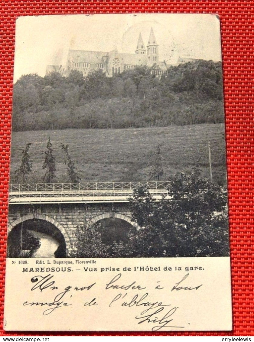 MAREDSOUS -  Vue Prise De L'Hôtel De La Gare - Anhee