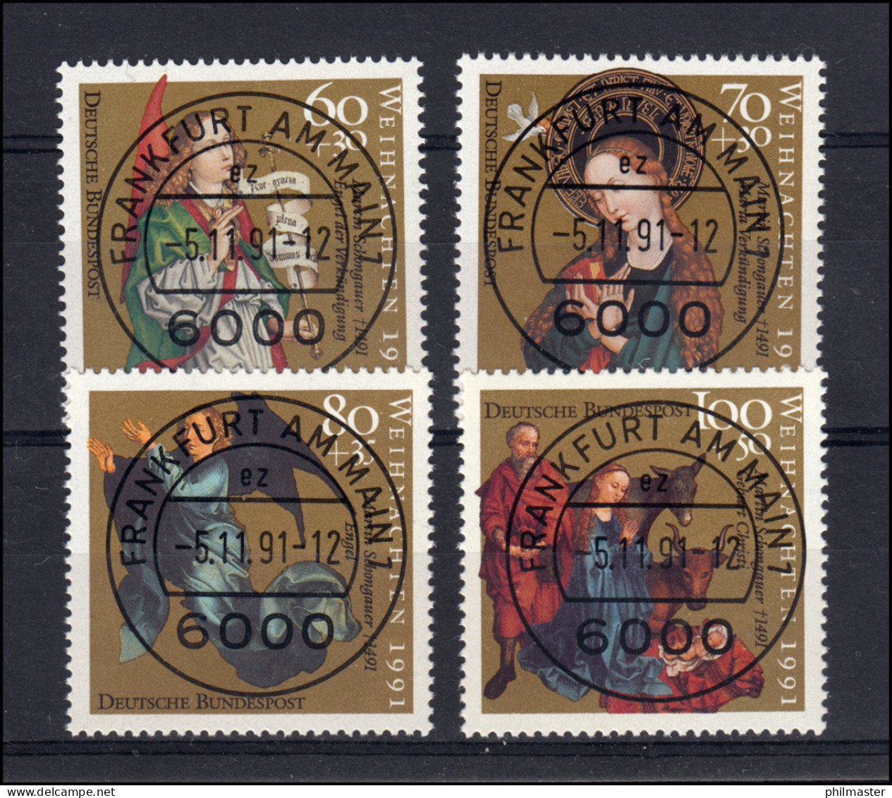 1878-1881 Weihnachen 1991: Satz Mit Vollstempel VS-O Frankfurt/Main ET-O - Used Stamps