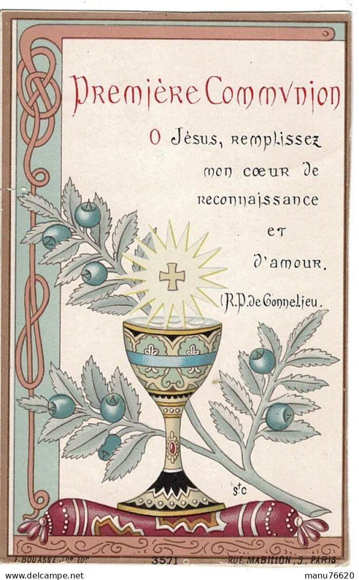 IMAGE RELIGIEUSE - CANIVET : Première Communion - France . - Godsdienst & Esoterisme