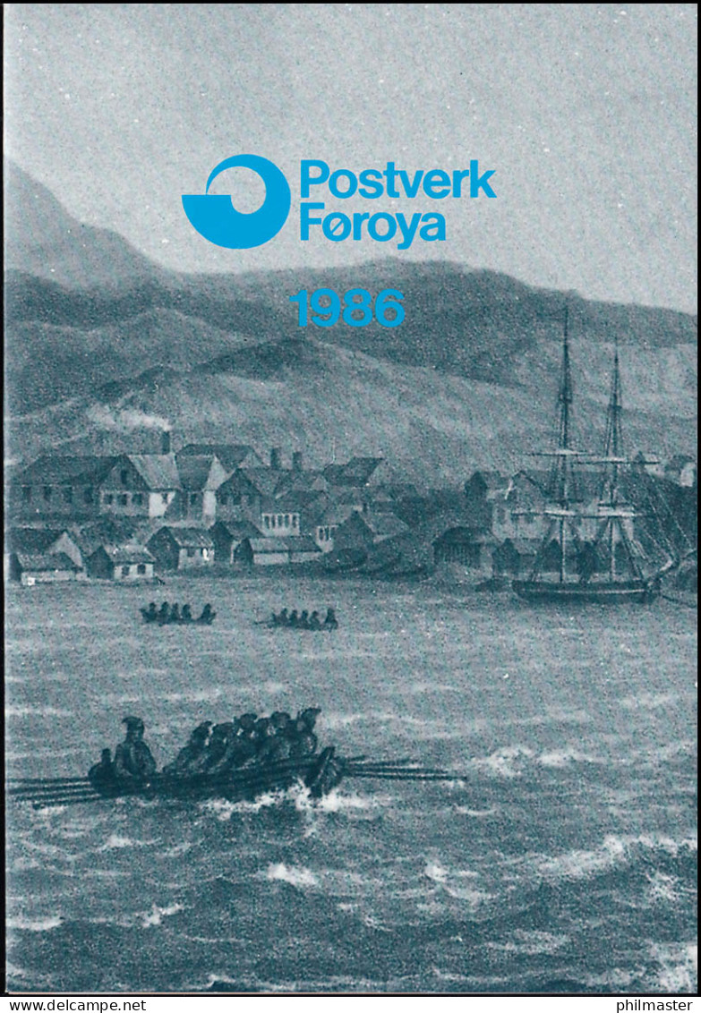 130-144 Dänemark-Färöer Die Jahressammlung / Mappe 1986 Mit Bl. 2 Komplett, ** - Islas Faeroes