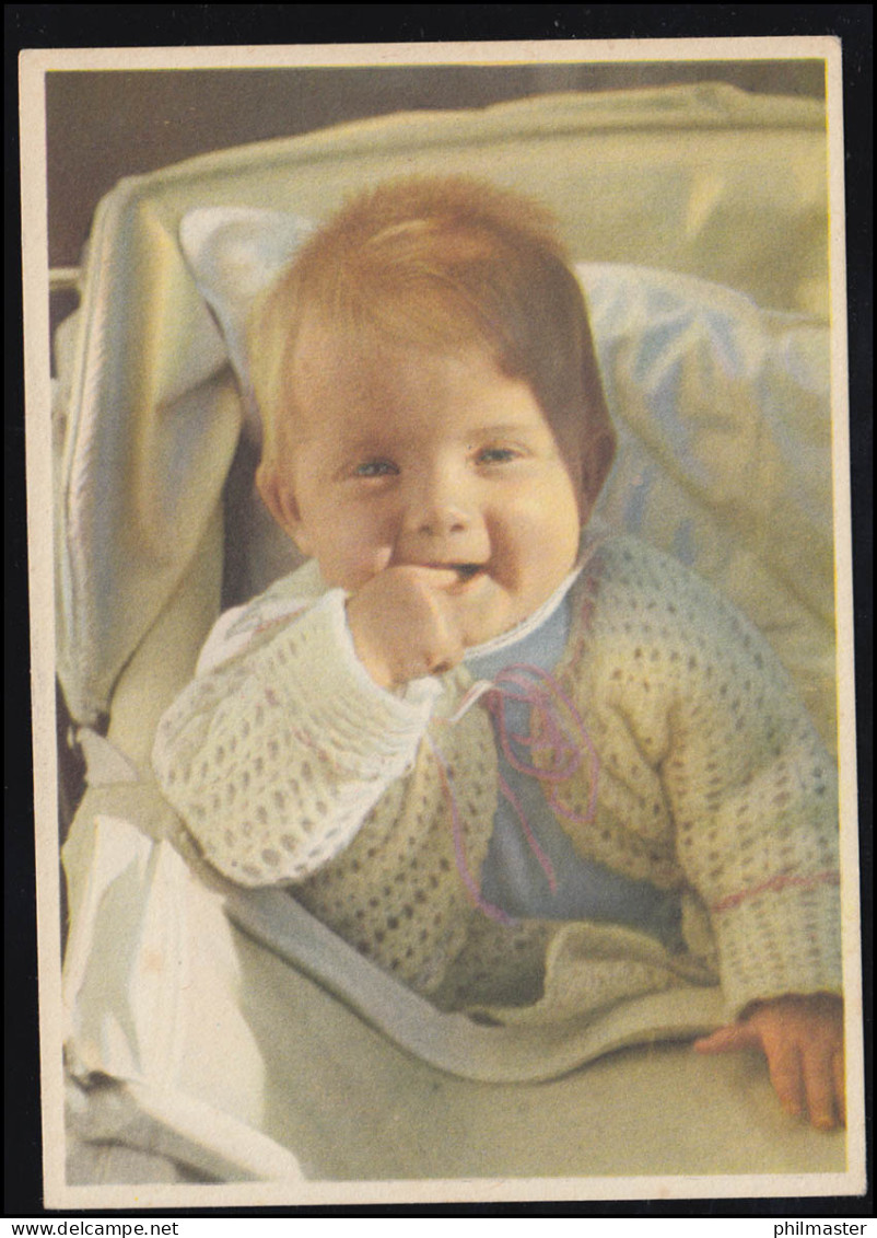 Kinder-AK: Lächelndes Baby Im Kinderwagen, Kunstverlag Schwerdtfeger Ungebraucht - Other & Unclassified