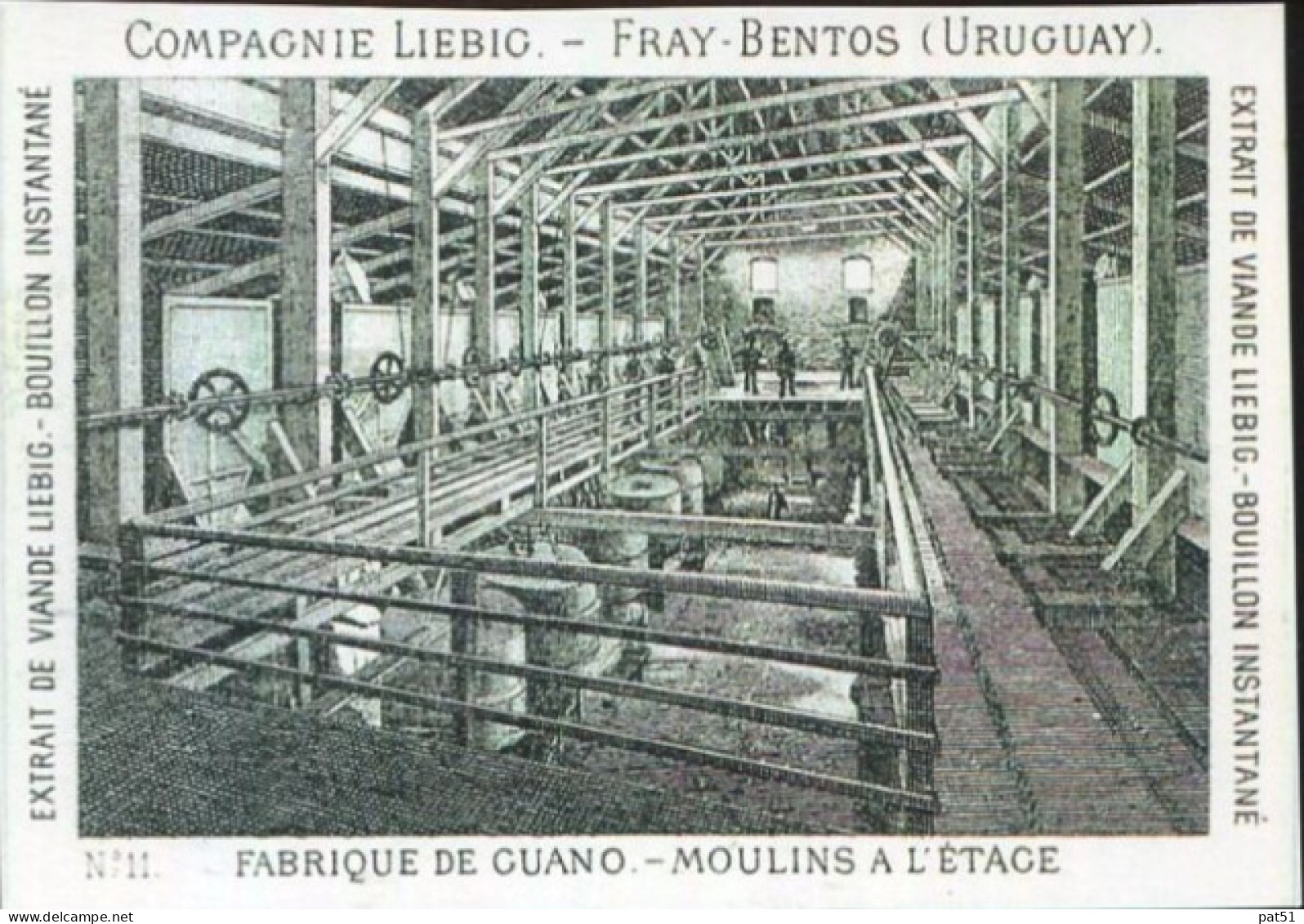 Chromo LIEBIG : S 1 / 11  - Vues De L' Usine LIEBIG à FRAY BENTOS - N° 1 - Liebig