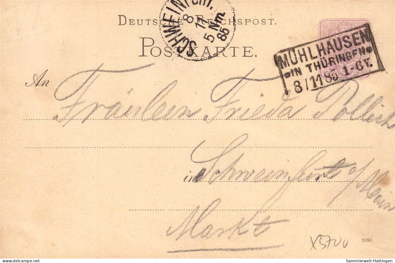 604216 | Sauberer Abschlag Des Poststempels Auf Ganzsache,  | Mühlhausen / Harz (O - 5700), -, - - Storia Postale