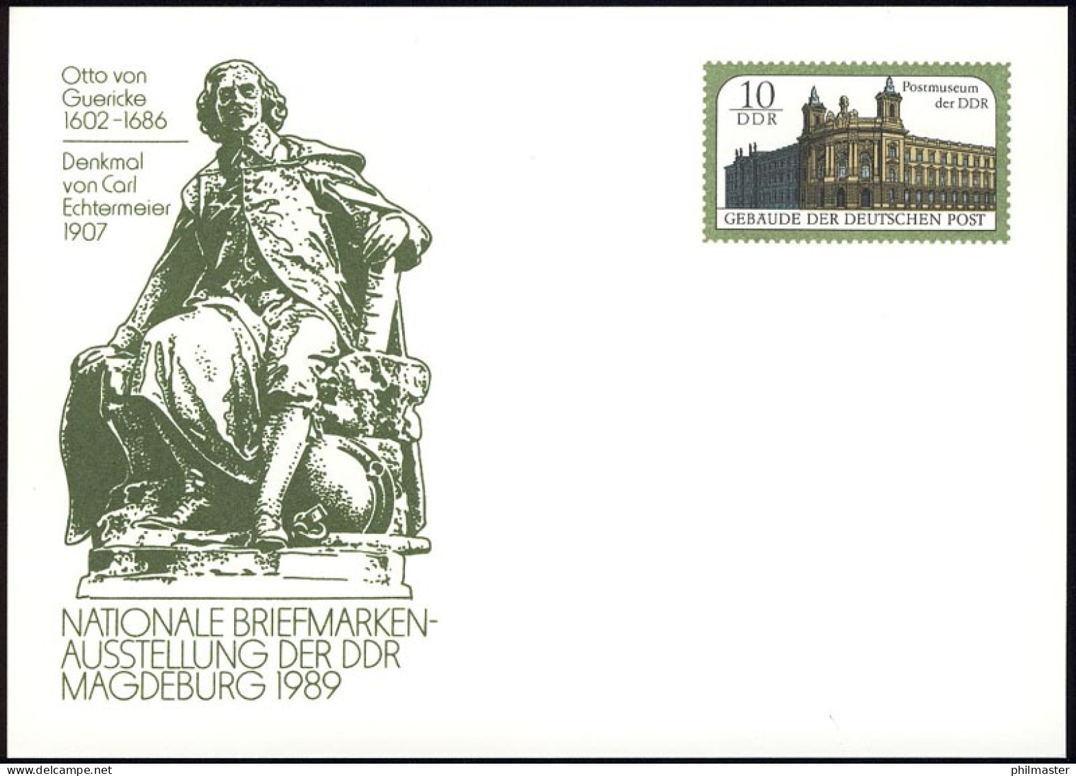 P 103 Ausstellung Magdeburg & Otto Von Guericke 1989 10 Pf, Postfrisch - Andere & Zonder Classificatie