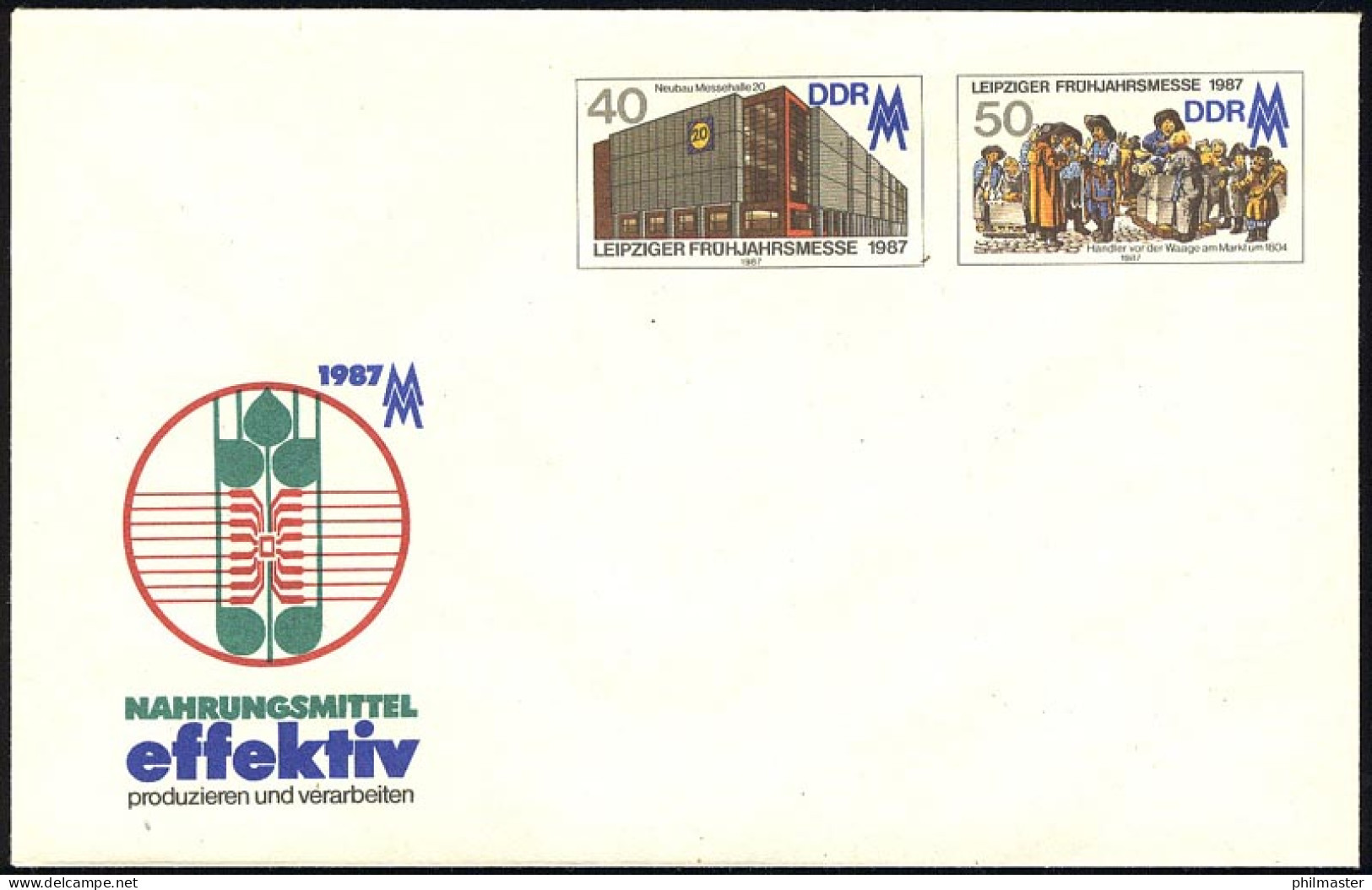 U 6 Leipziger Frühjahrsmesse & Nahrungsmittel 1987, Postfrisch - Otros & Sin Clasificación