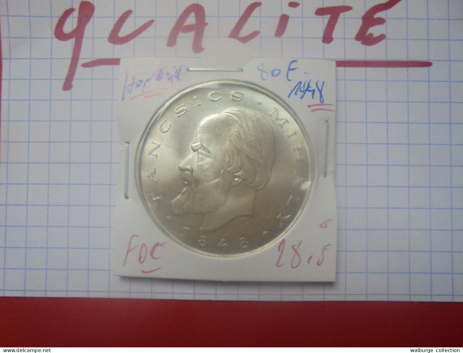 +++QUALITE+++HONGRIE 20 FORINT 1948 ARGENT (A.3) - Hongrie