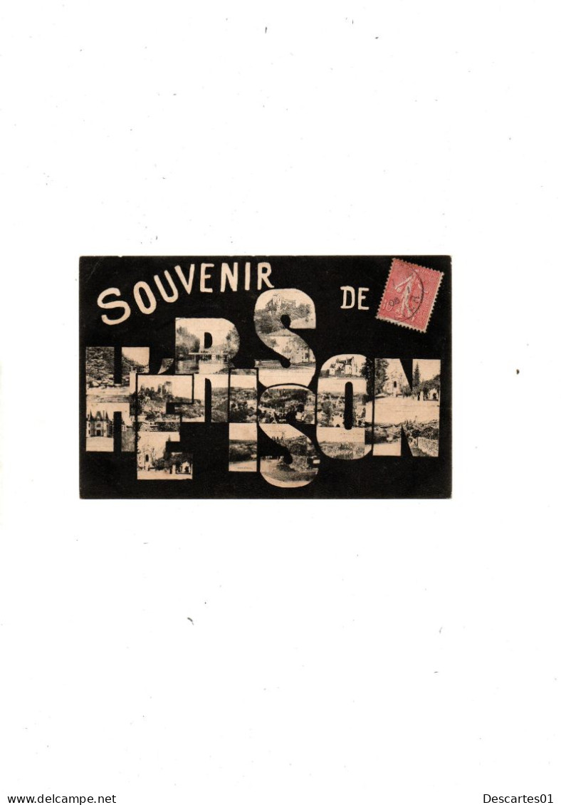 C P A  ANIMEE  SOUVENIR DE HERISSON    CIRCULEE  1906 - Other & Unclassified