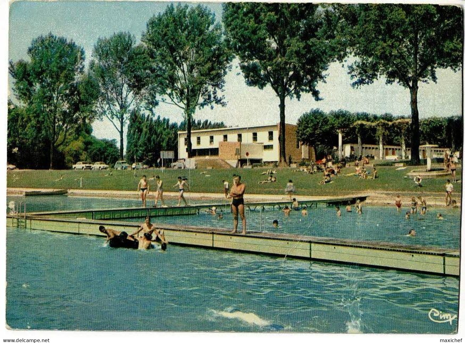 Chalon Sur Saone - La Plage (animation) Circulé 1965, Sous Enveloppe - Chalon Sur Saone