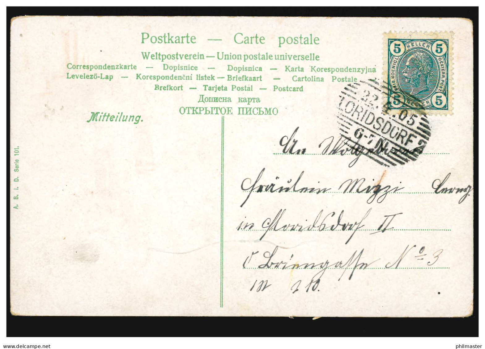 AK Ostern: Osterhasen Beim Blumenkohlessen, FLORIDSDOEF 22.2.1905 - Sonstige & Ohne Zuordnung