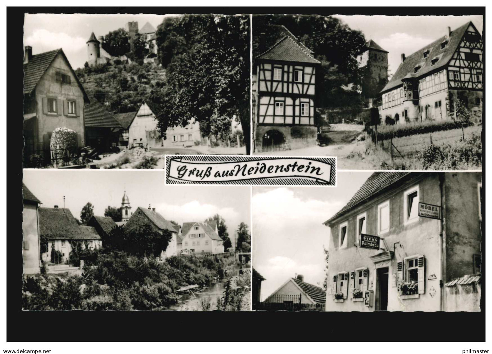 AK Gruß Aus Neidenstein, 4 Bilder, NEIDENSTEIN über SINSHEIM (ELSENZ) 1961 - Other & Unclassified