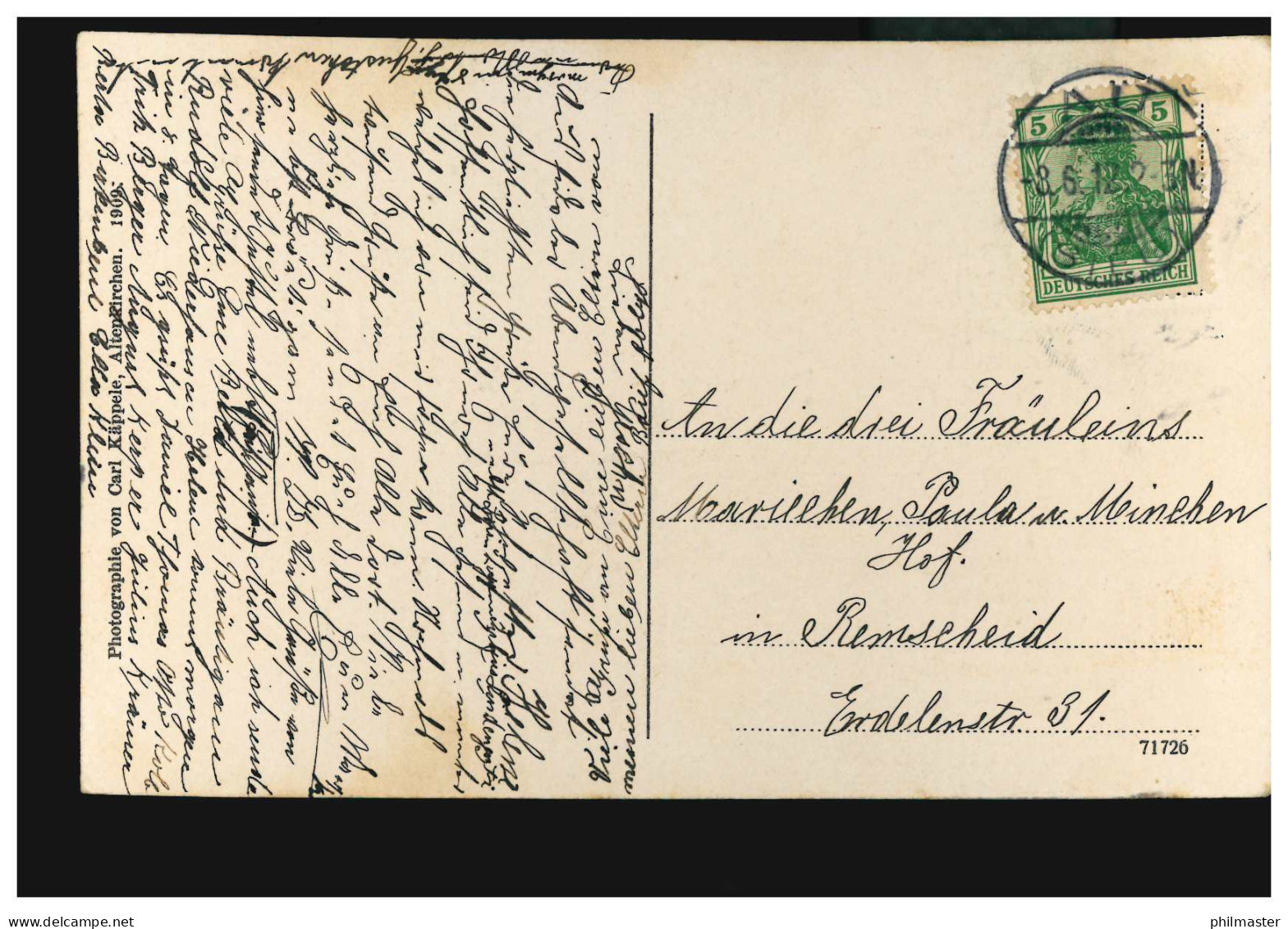 AK Gruss Aus Dem Westerwald: Westerwaldlied Und Spinnerin, AU 2.6.1912 - Other & Unclassified