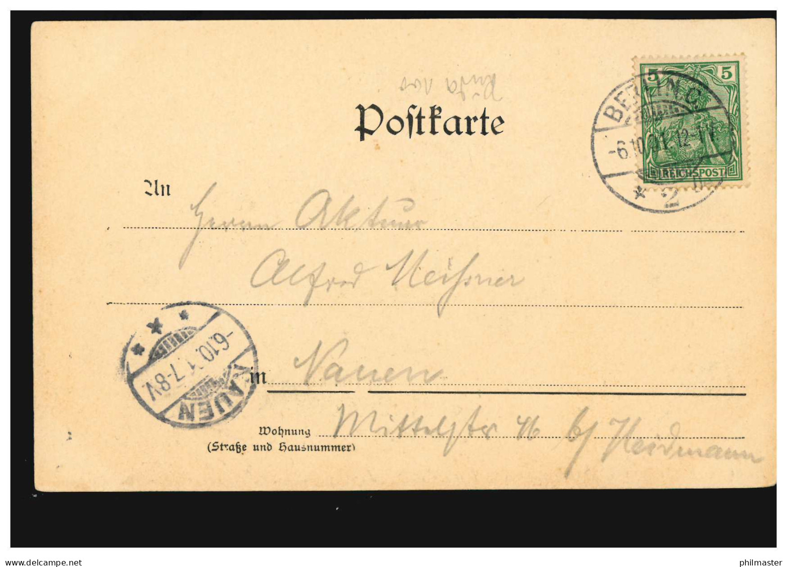 AK Berlin: Totalansicht Vom Rathausturm Gesehen, BERLIN C. 2 De 6.10.1901 - Autres & Non Classés