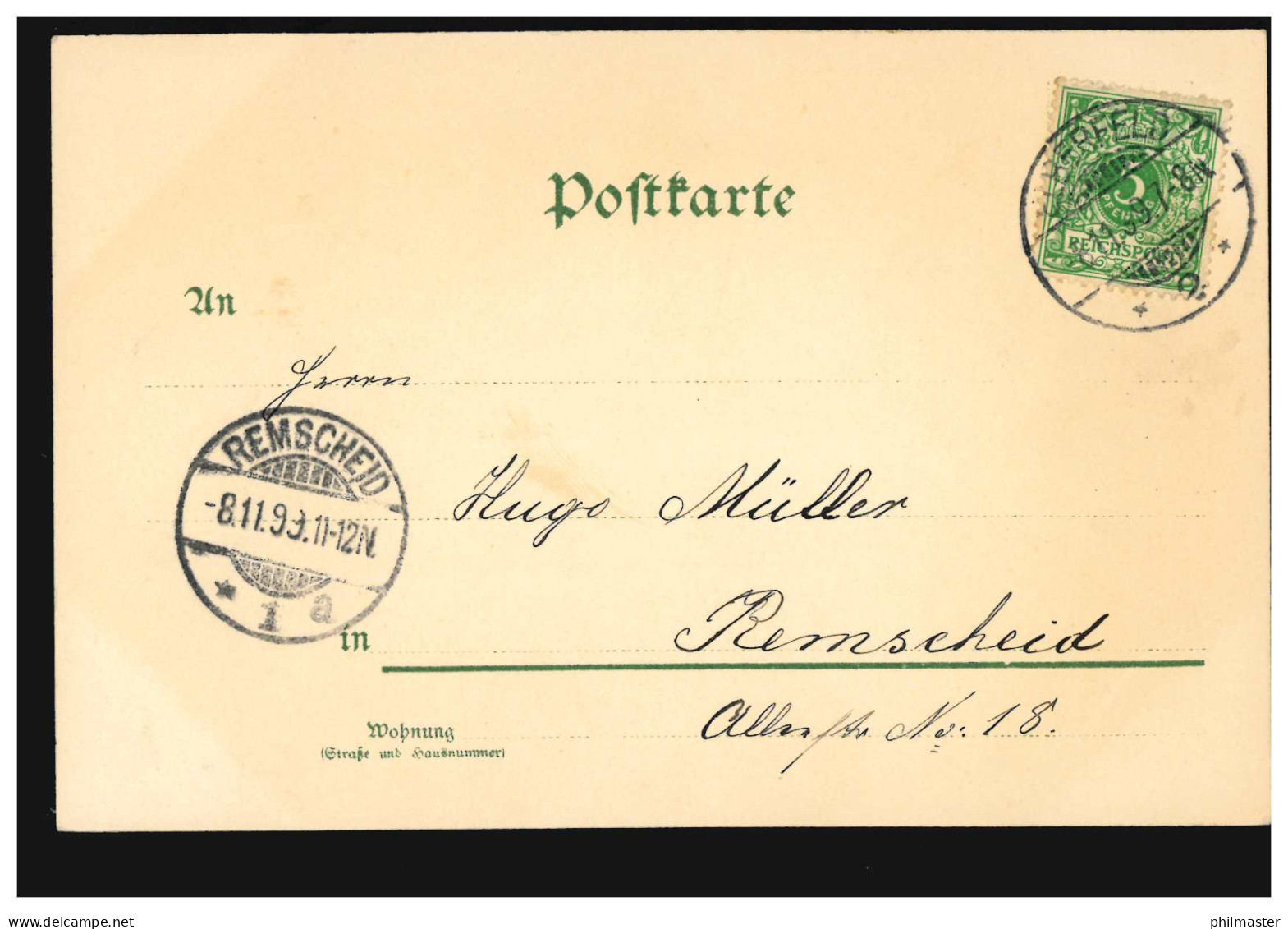 Künstler-AK Gruss Aus ... Dorflandschaft Mit Teich Und Schwalben, ELBERFELD 1899 - Non Classés