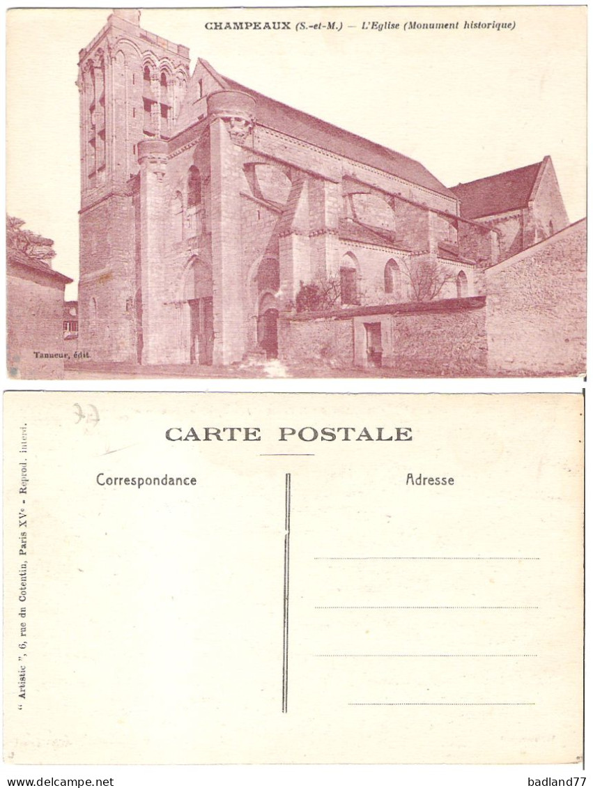 77 - CHAMPEAUX - La Collégiale - Champagne Sur Seine