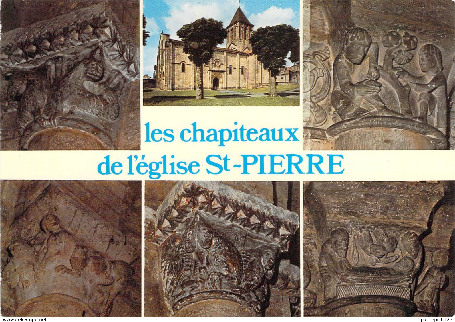79 - Melle - Les Chapiteaux De L'église Saint Pierre - Multivues - Melle