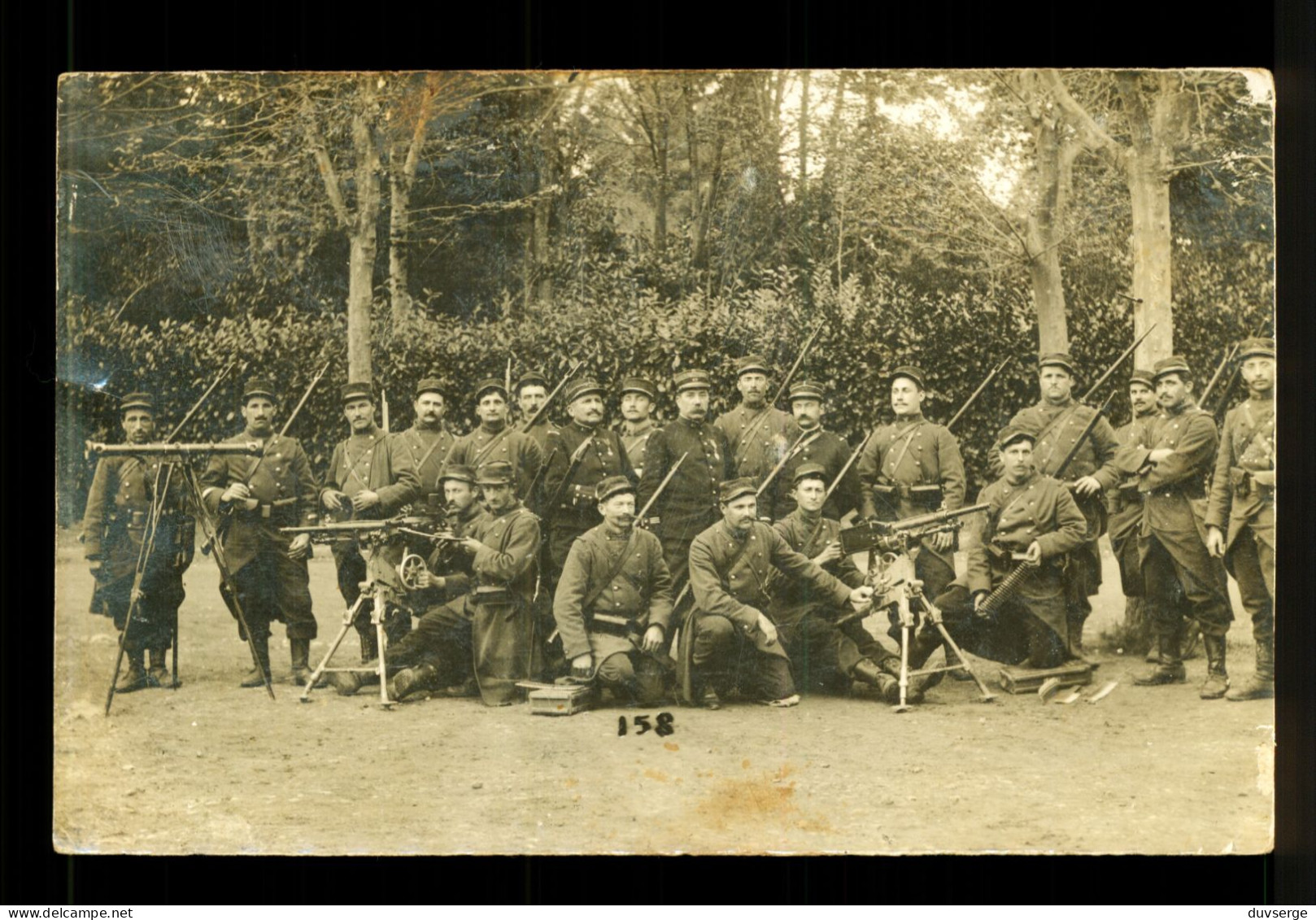 Carte Photo Militaire Soldats Du 45eme Regiment ( Format 9cm X 14cm ) - Régiments