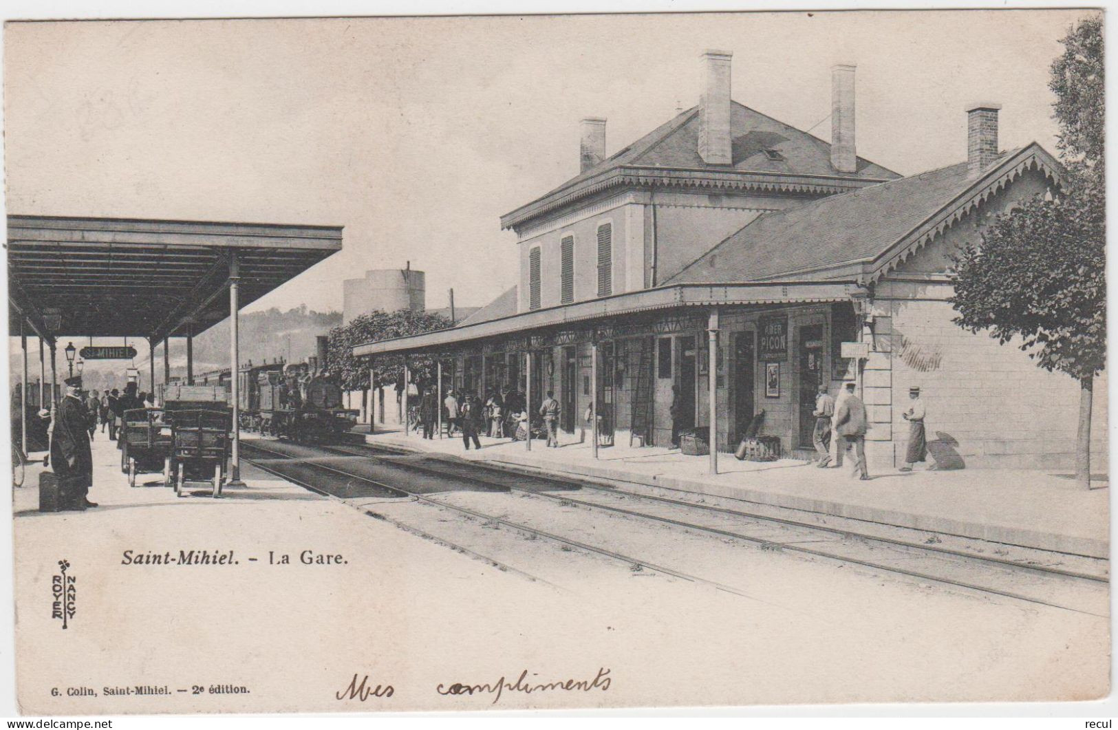 MEUSE -  SAINT MIHIEL - La Gare  ( Timbre à Date De 1903 ) - Saint Mihiel