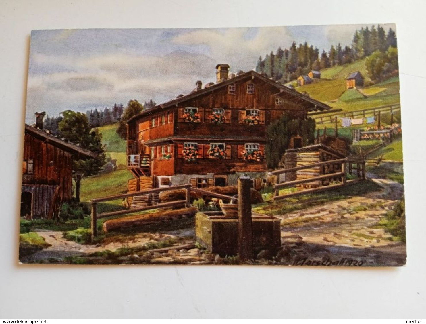 D202631   AK- CPA  - Bauernhaus  Im Allgäu - Auf Dem Gailenberg , Ob. Hindelang       Ca 1920 - Hindelang