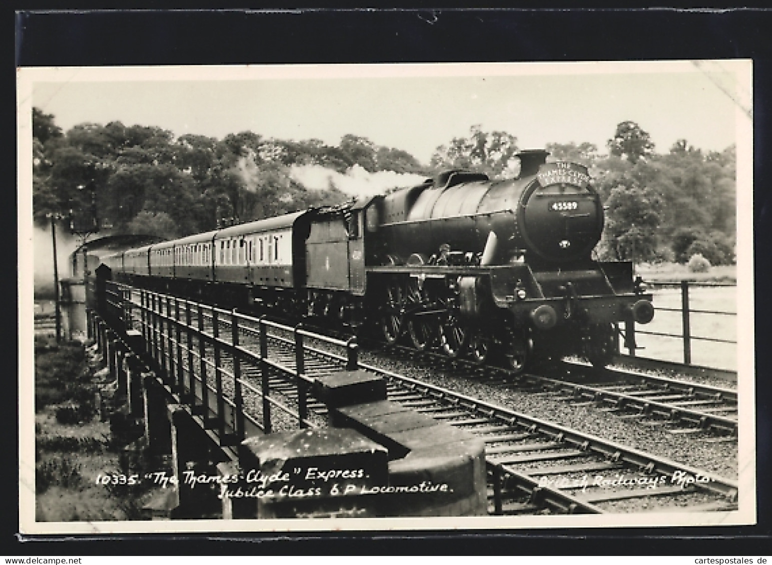 Pc  The Thames Clyde Express, Jubilee Class 6 P Locomotive, Englische Eisenbahn  - Trains