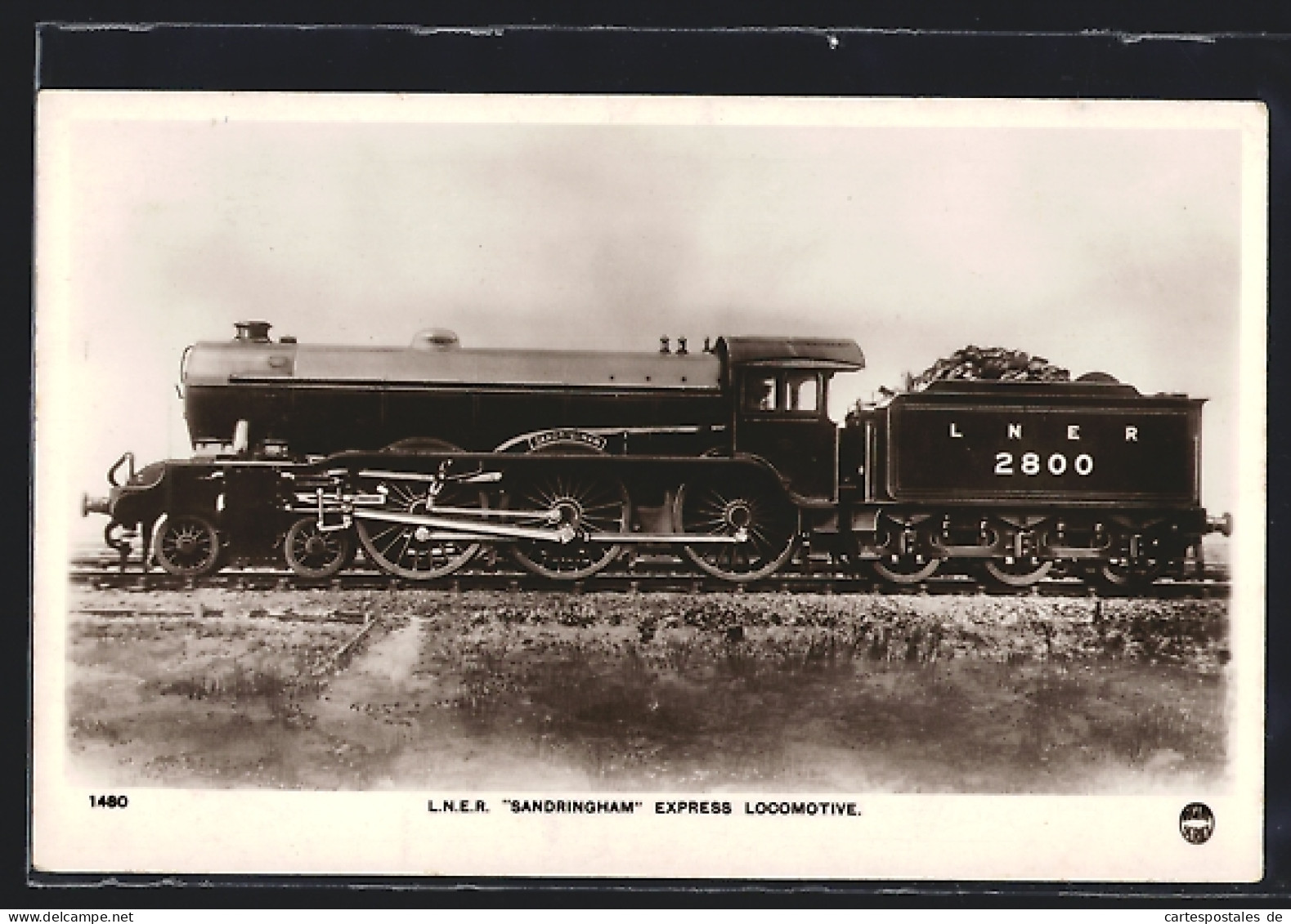 Pc Sandringham L. N. E. R. Express Locomotive, Englische Eisenbahn  - Trenes