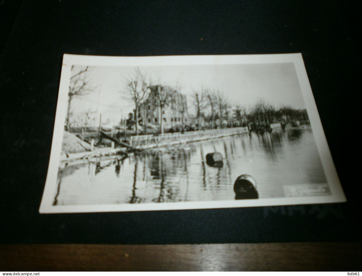 [14] Calvados > Caen 1944-1945 La Prairie Inondée Devant Le Cours Sadi-carnot - Caen