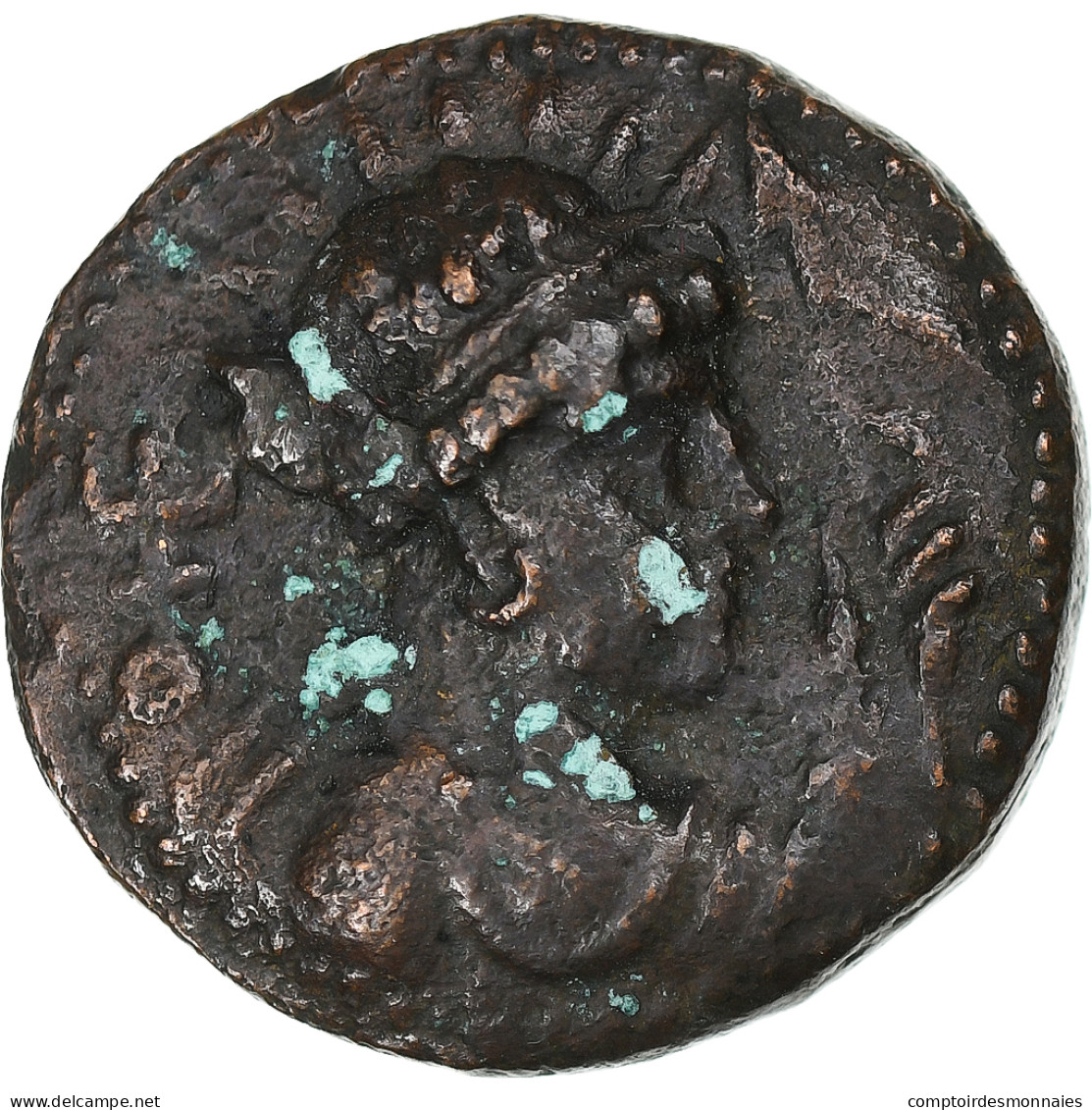 Kushan Empire, Vima Takto, Didrachme, 80-113, Bronze, TTB - Oriental