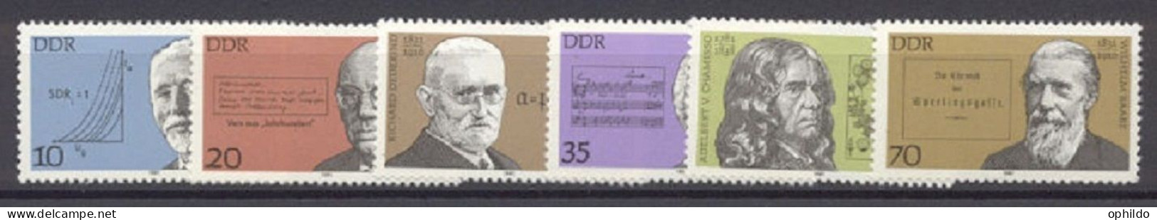 DDR   2258/2263   * *  TB   - Unused Stamps