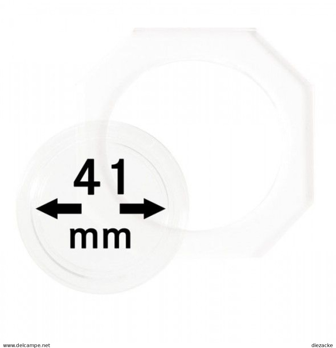 Lindner Münzkapsel OCTO 41mm OS041, 2er Pack Neu - Zubehör