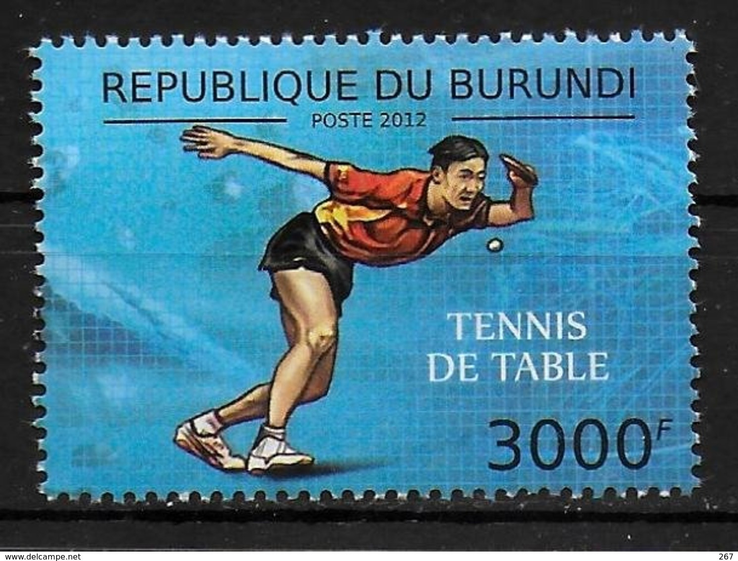 BURUNDI   N° 1635  * *    Jo 2012 Tennis De Table - Tennis De Table