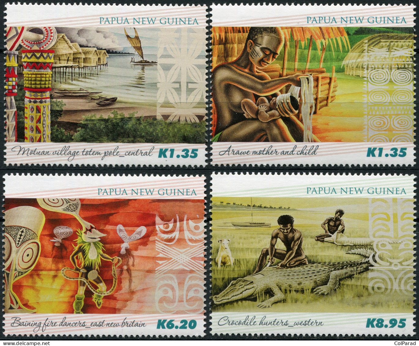 PAPUA NEW GUINEA - 2015 - SET OF 4 STAMPS MNH ** - Traditional Paintings - Papua New Guinea