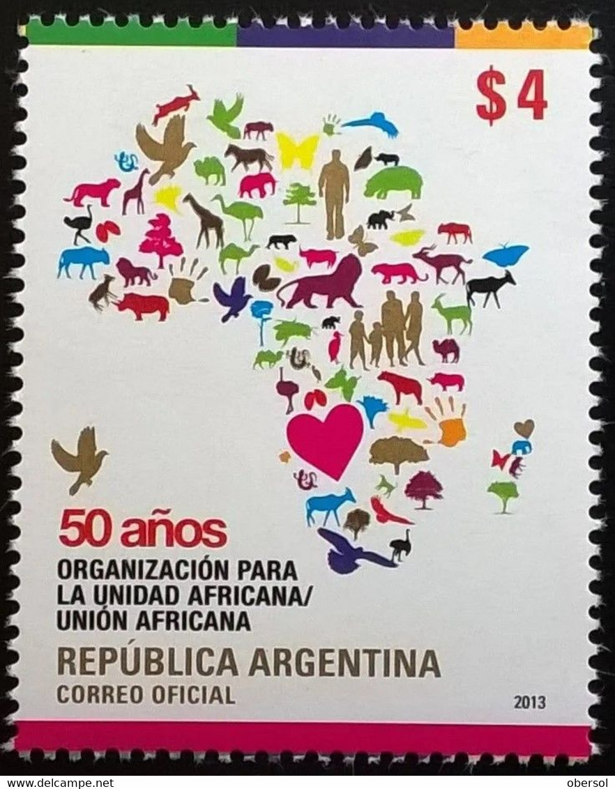 Argentina 2013 African Union Association, Animals MNH Stamp - Unused Stamps