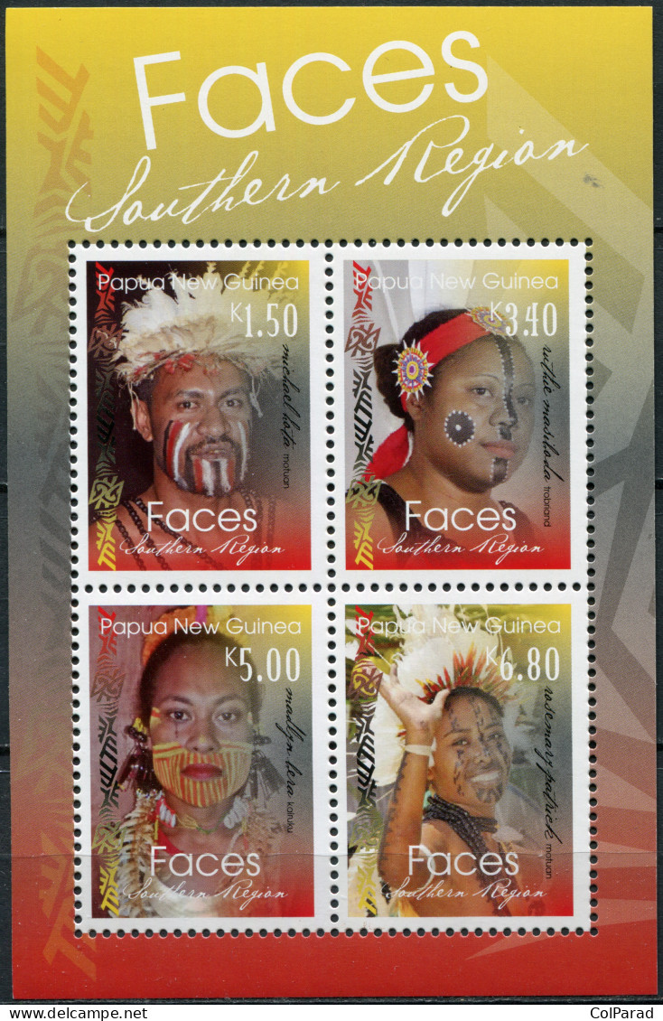 PAPUA NEW GUINEA - 2017 - MINIATURE SHEET MNH ** - Faces Of The Southern Region - Papua New Guinea