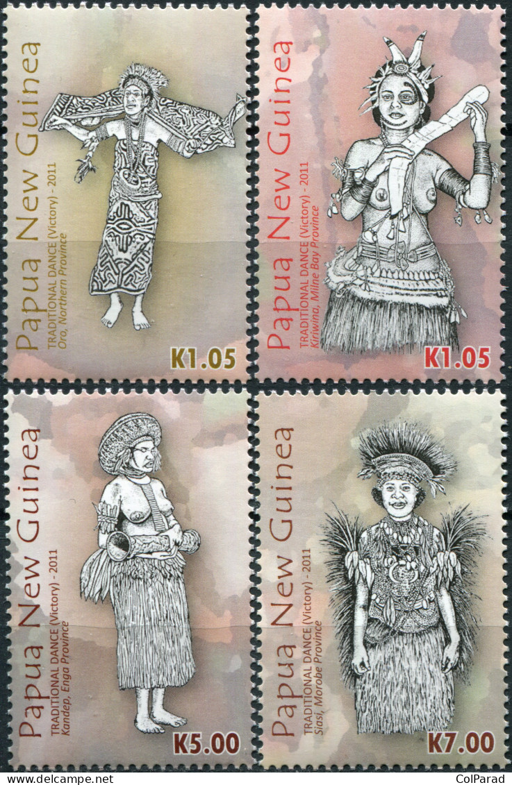 PAPUA NEW GUINEA - 2011 - SET MNH ** - Traditional Dance. Victory Dance - Papua New Guinea