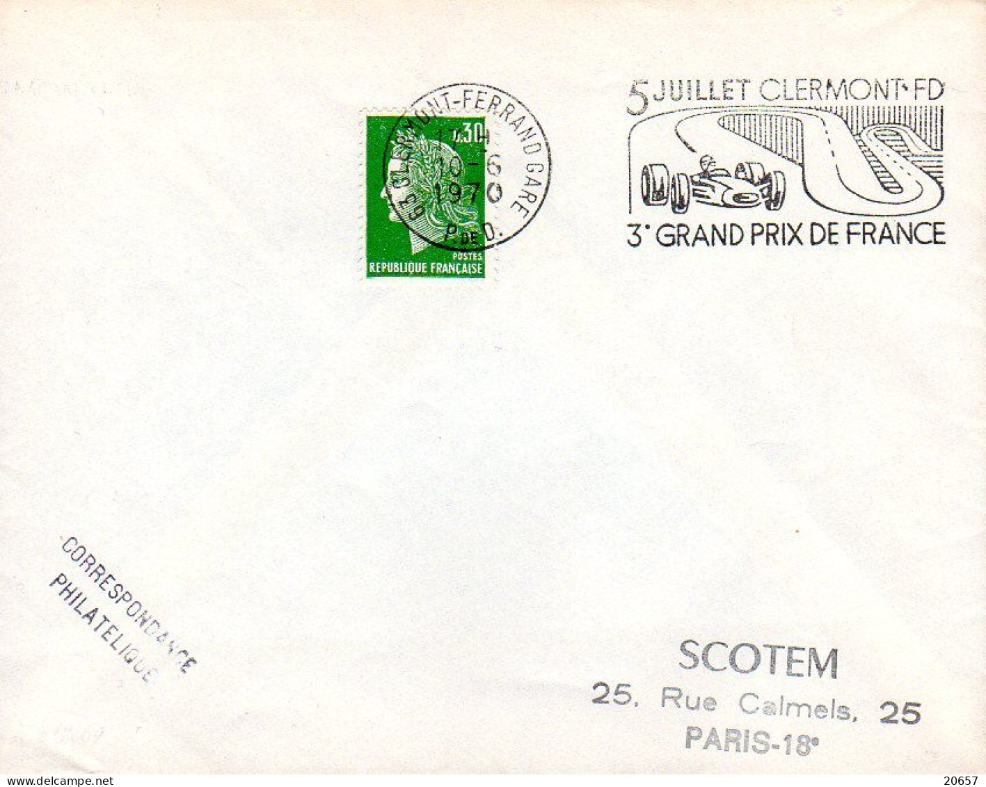 France 1970 Commémoratif Grand-Prix - Automobile